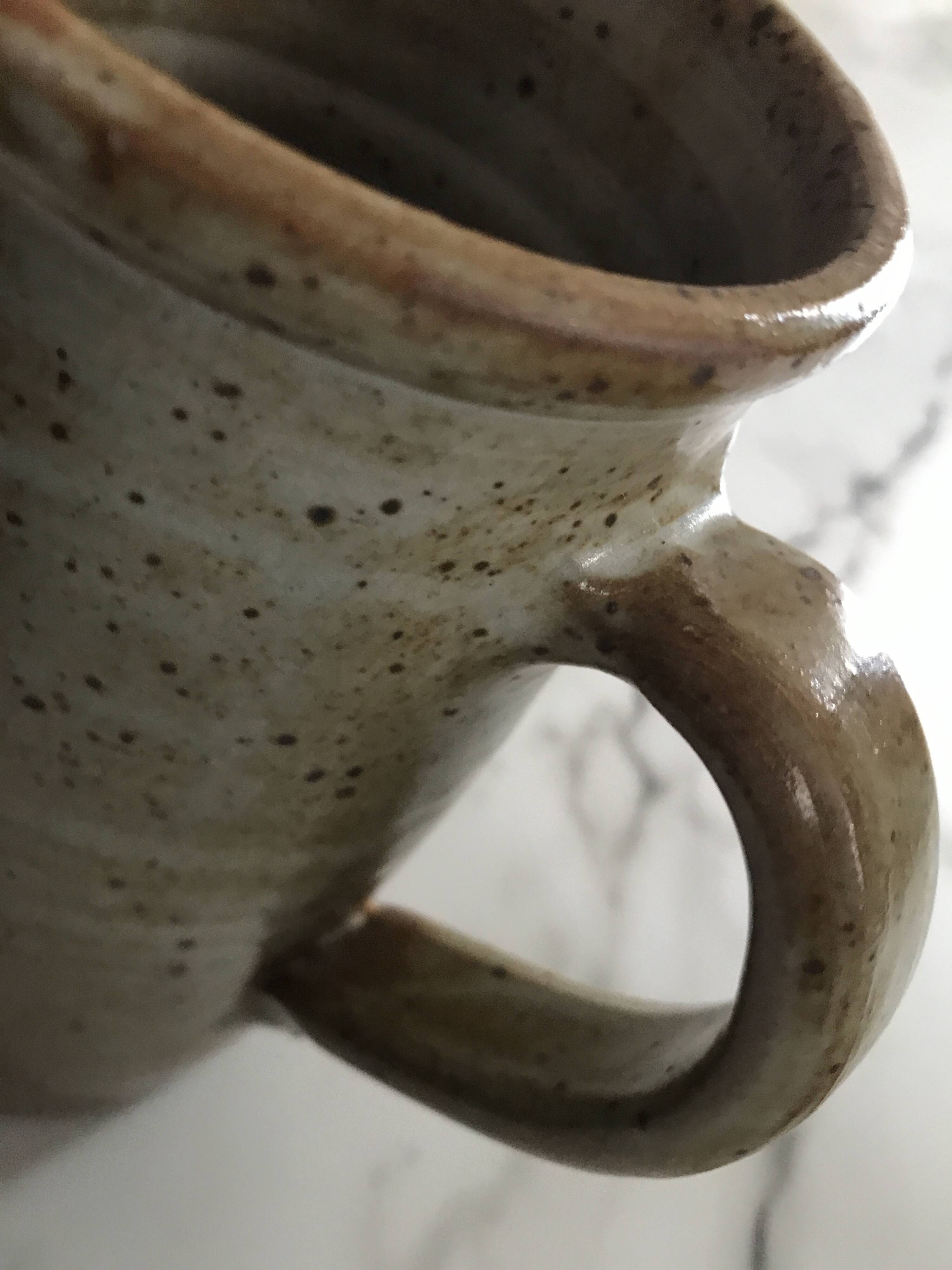 Pyrite stoneware pitcher