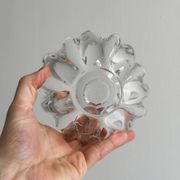 Coupe, vide-poche en verre ouraline vintage
