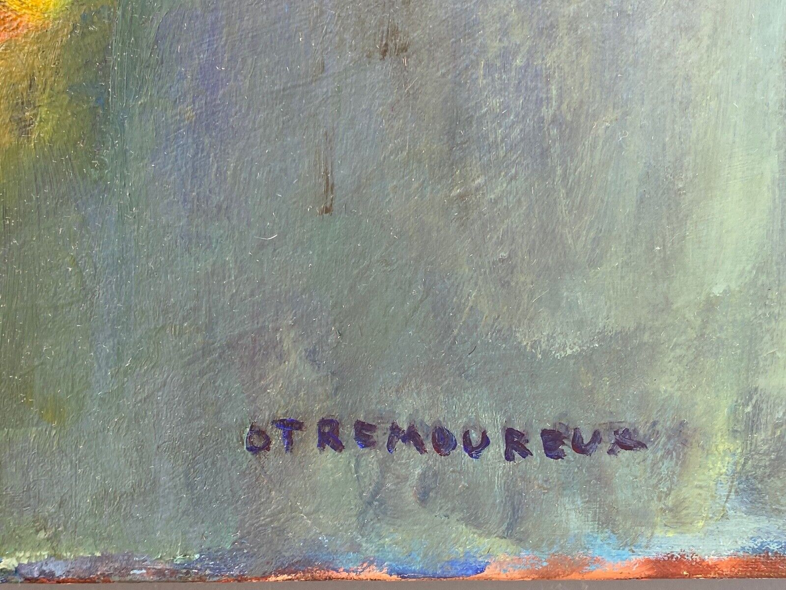 Oil on canvas by o tremoureux tournesols XXeme still life