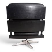 Howard Keith Kohinoor Leather Armchair with Ottoman for HK Furniture, 1970