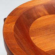 Table tray sculpturale Jens Quistgaard en teck Danemark 1960