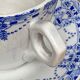 Set of 3 tea cups and their earthenware cups