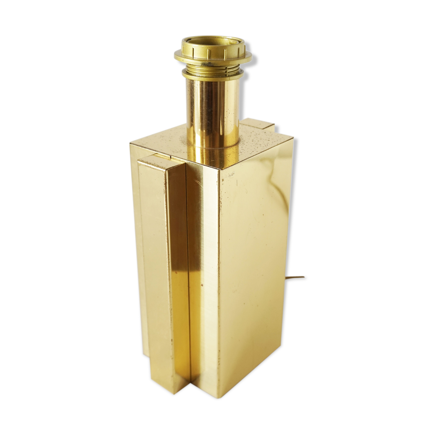 Vintage gold metal lamp foot