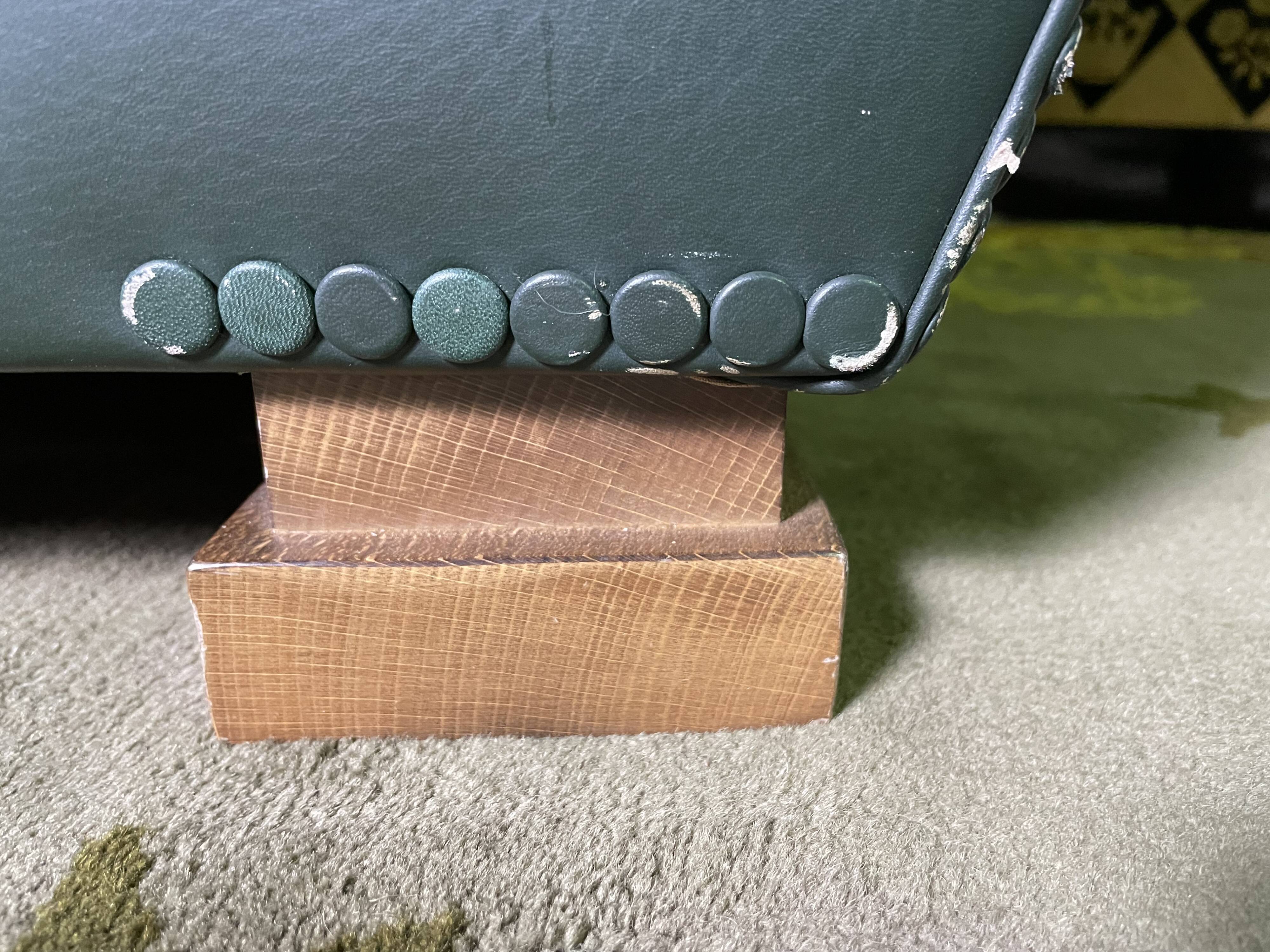 Pair of Poltrona Frau Green Leather Club Armchairs Limited Edition