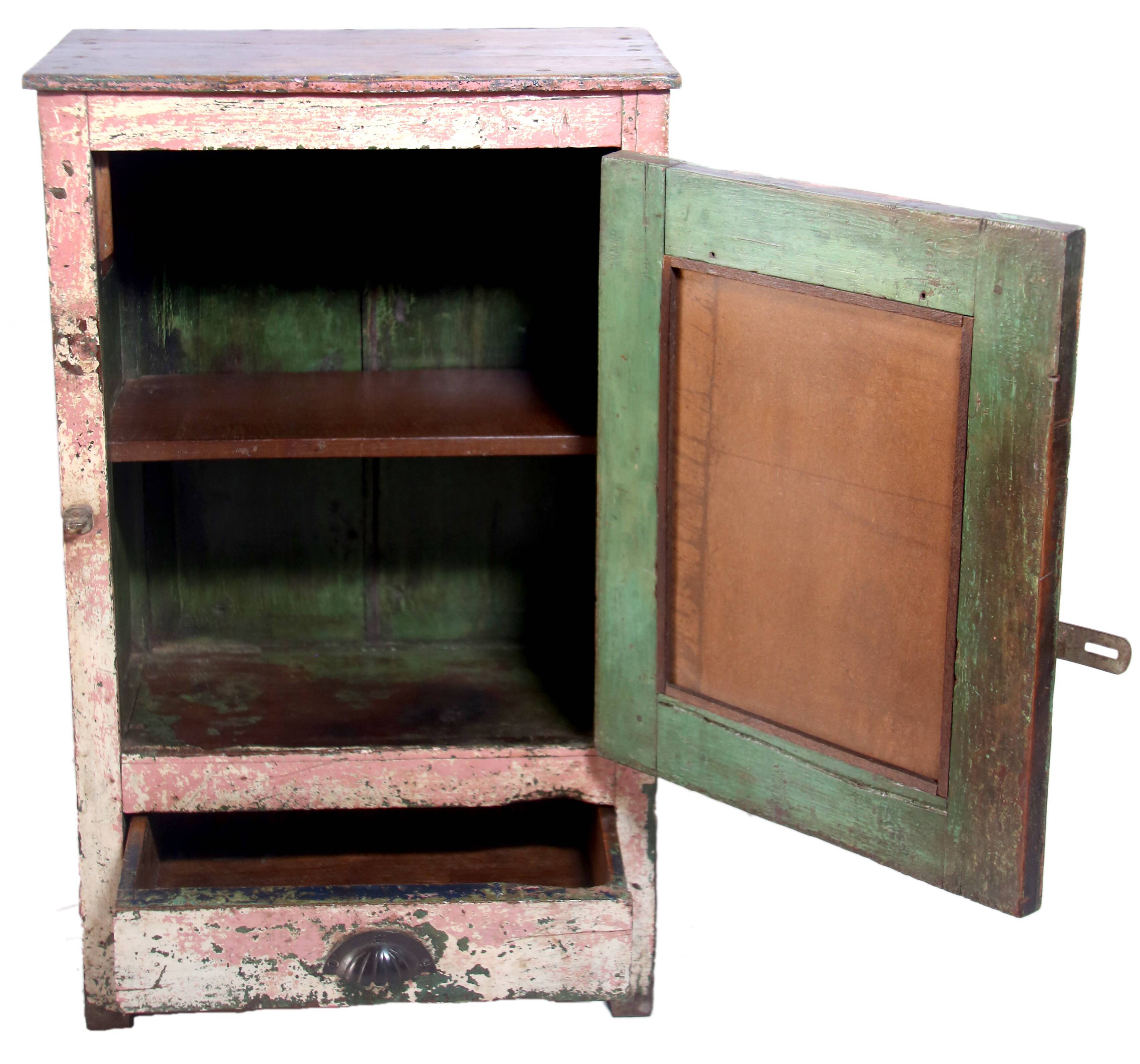 Old Burmese teak bedside