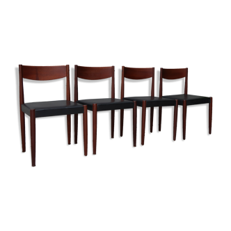 4 chaises scandinaves teck Frem Røjle