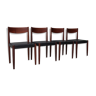 4 Scandinavian teak chairs Frem Røjle