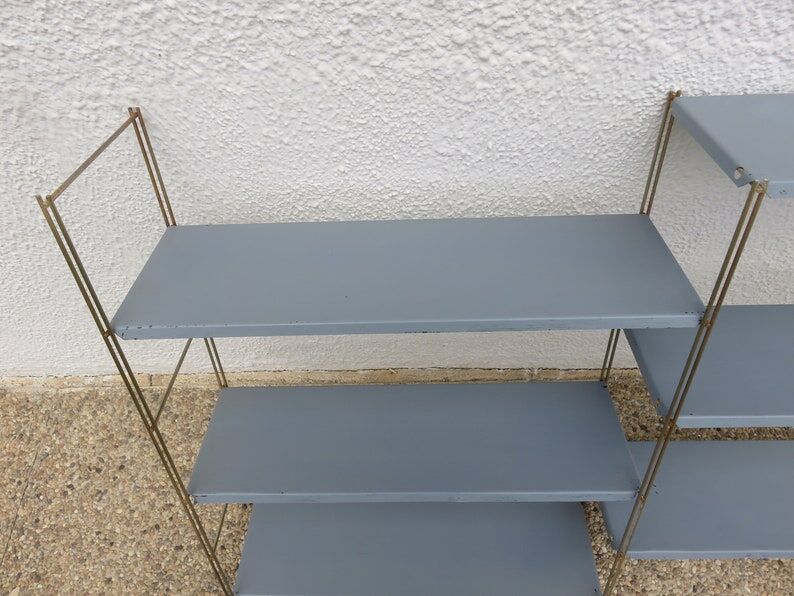 Modular String shelf in metal 50 years 60