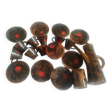 Ceramic coffee service Quimper Quercy