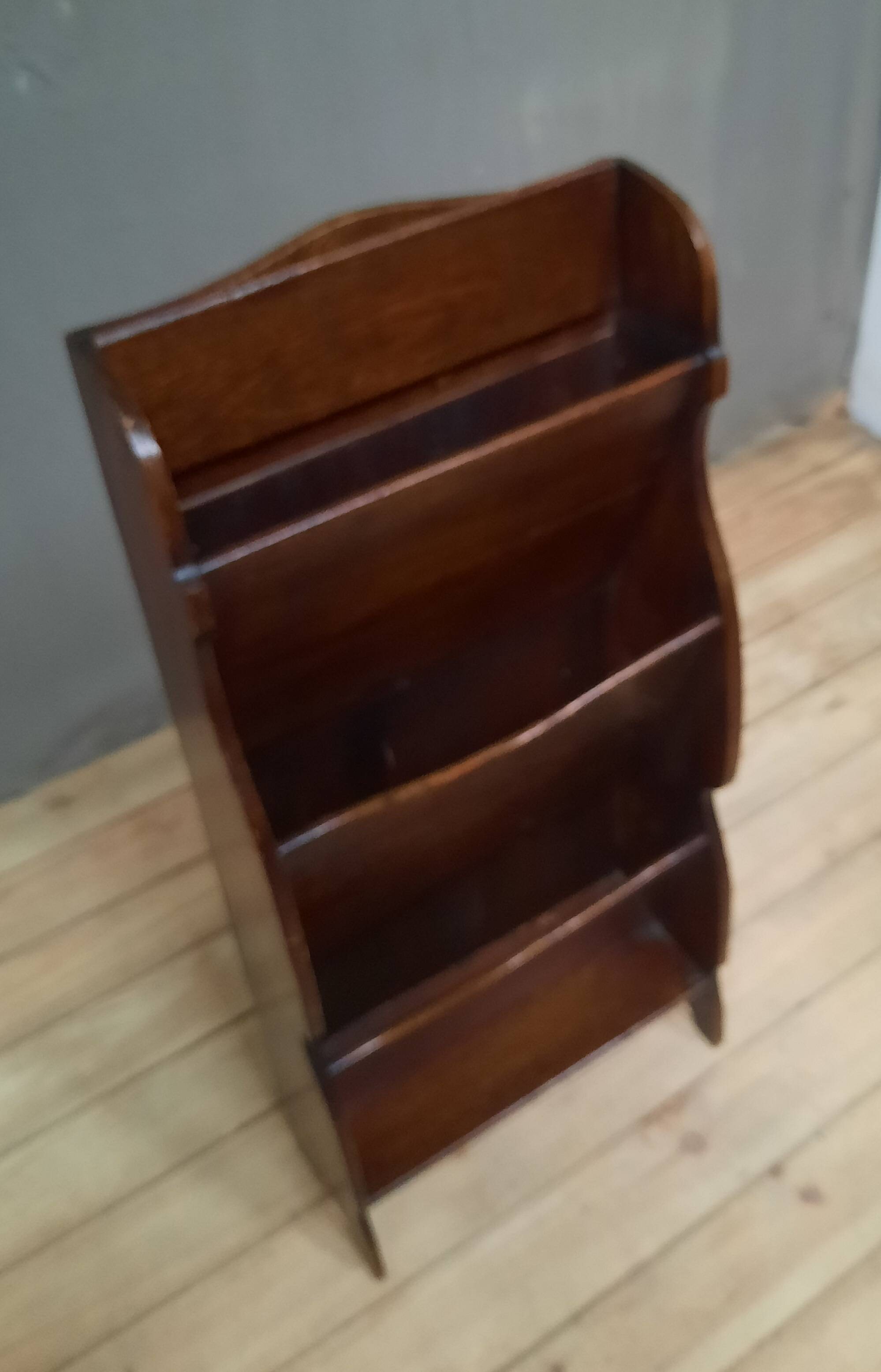 Oak magazine rack