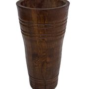 Vintage umbrella stand - holder oak basket storage design 60's minimalist