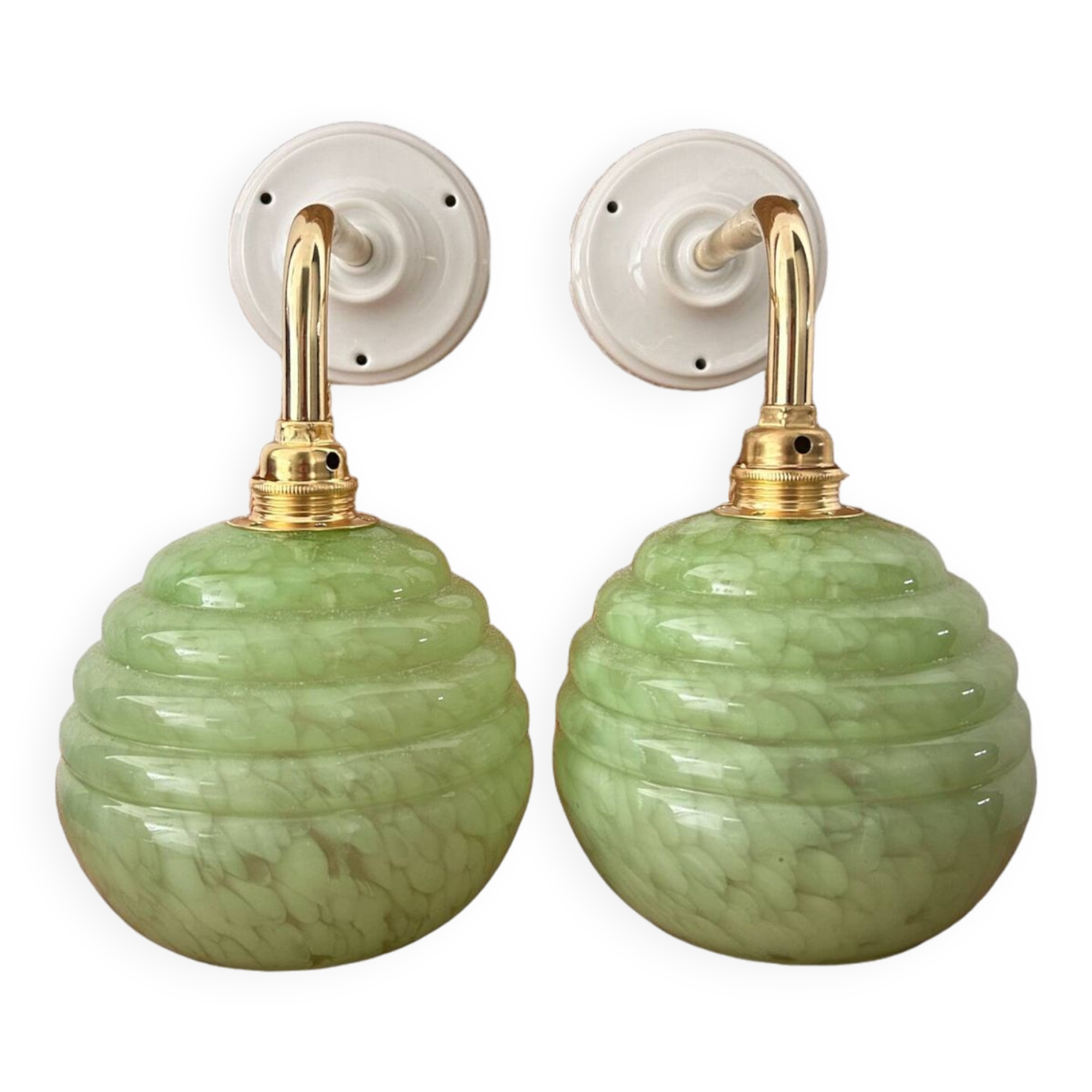 Pair of Art Deco wall lights