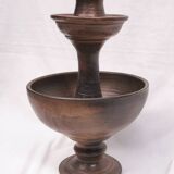 Grand bougeoir / fontaine , céramique signée jean marais