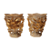 Pair of porcelain vases of bets at the end of 19th