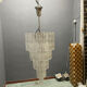 Extra Large Murano Glass Rod Chandelier, Italy, 1970s