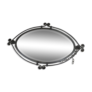 miroir art-déco monture - fer