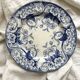 Round ironstone dish Flora Creil and Montereau late 19th century