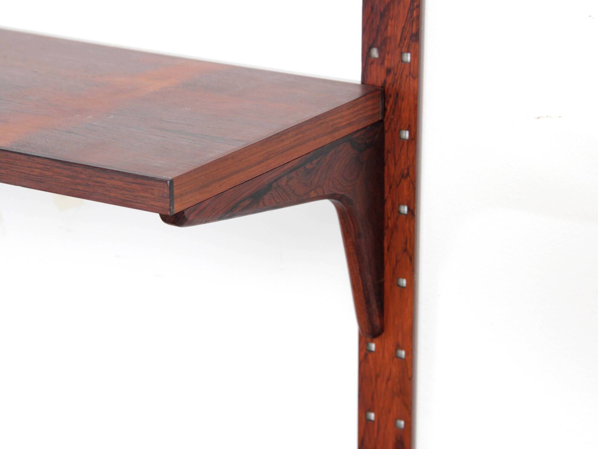 Scandinavian wall system in rosewood by Hansen & Guldborg