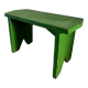 Green wood bench stool