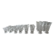 DAUM crystal glass set, KIM EPIS collection - 1950s