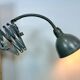 Grey Industrial Scissor Wall Lamp from Elektroinstala, 1960s