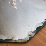 Octagonal bevelled mirror - 27 x 27 cm