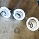 Lot of 3 white reclining spots