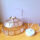 Suspension nacre et laiton 1960