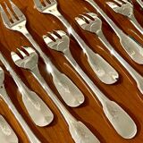 Christofle Cluny 12 oyster and shellfish forks