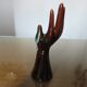 Hand baguier soliflore Vallauris ceramic 60s 70s