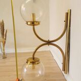 Extra Large Vintage Brass Wall Lamp: Mid-Century Italian Lighting