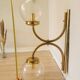 Extra Large Vintage Brass Wall Lamp: Mid-Century Italian Lighting