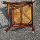 Set of 3 vintage wooden and straw chairs – 1950s