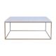 Square coffee table in white marble Ibiza