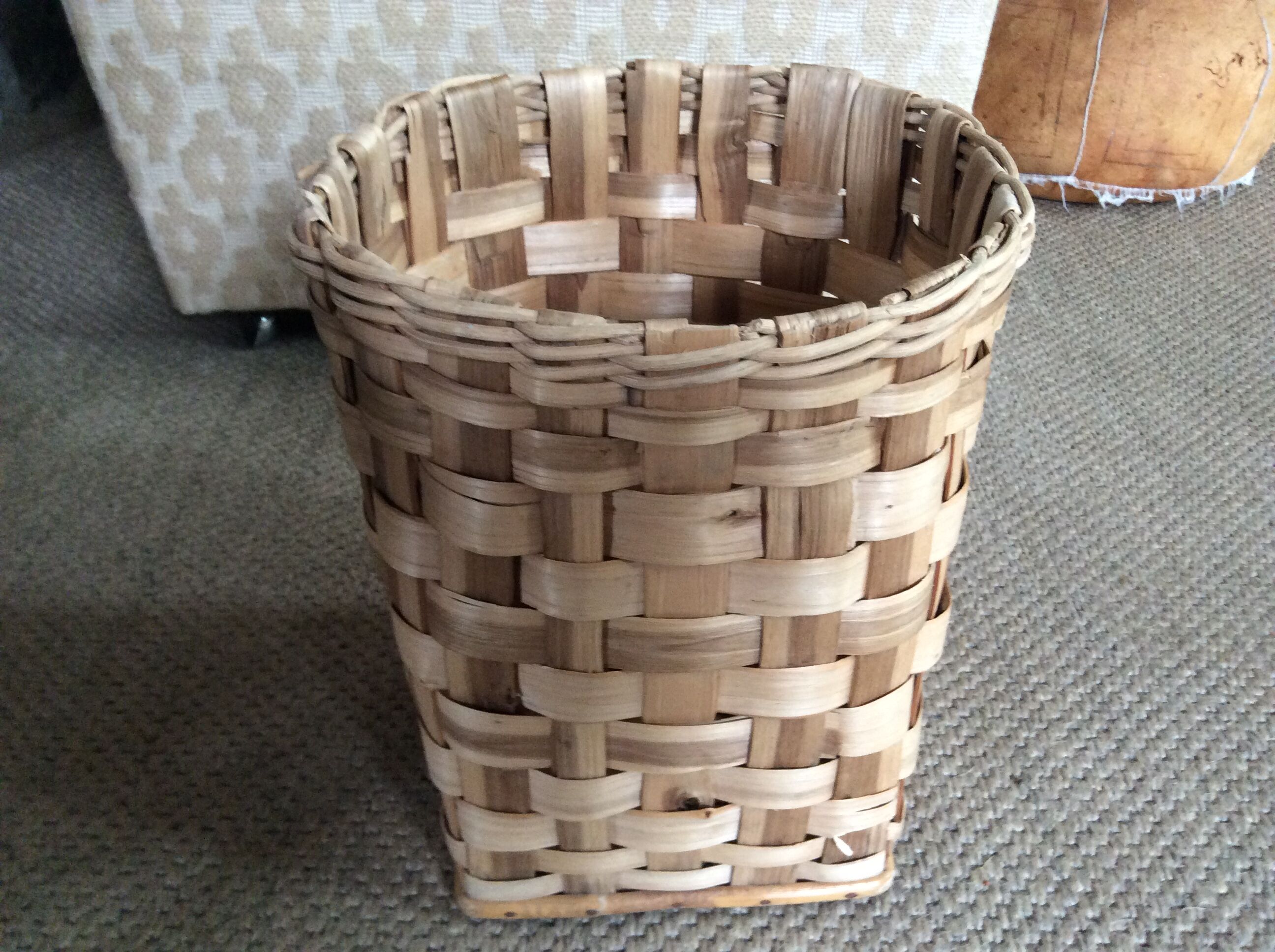 Chestnut basket braided