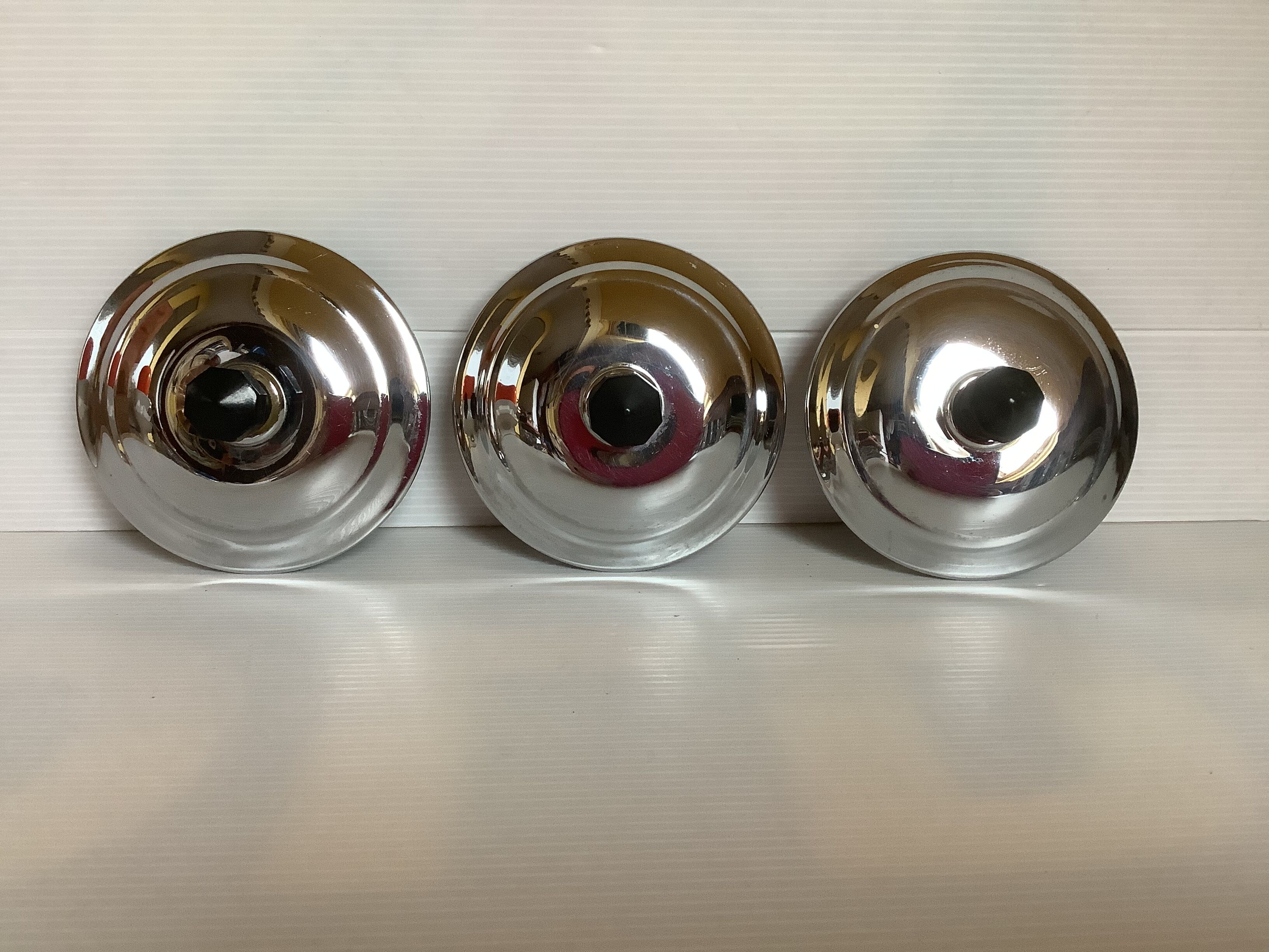 3 old metal chrome coffee coffee chicory sugar