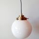 Opaline globe suspension