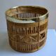 Bamboo and brass basket circa 1960 italy