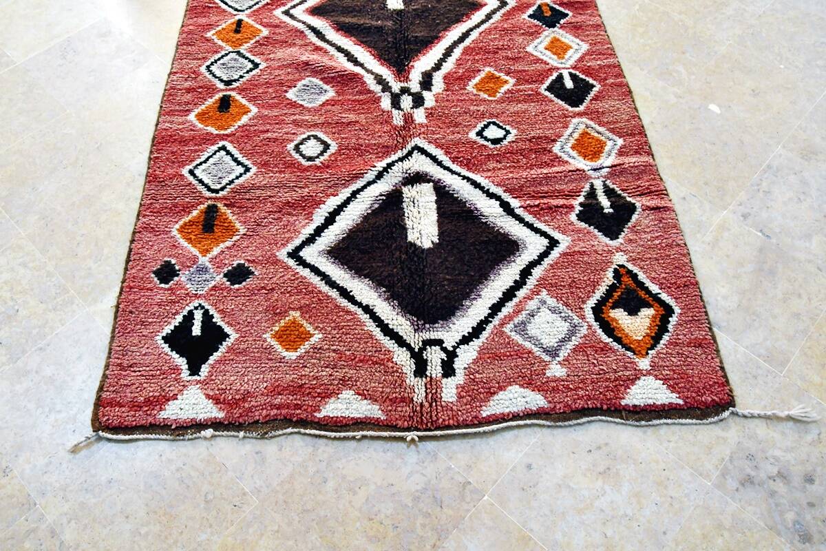 Moroccan Berber rug Boujaad 205 x 130 cm red