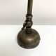 Gooseneck wall lamp old style silver metal patinated