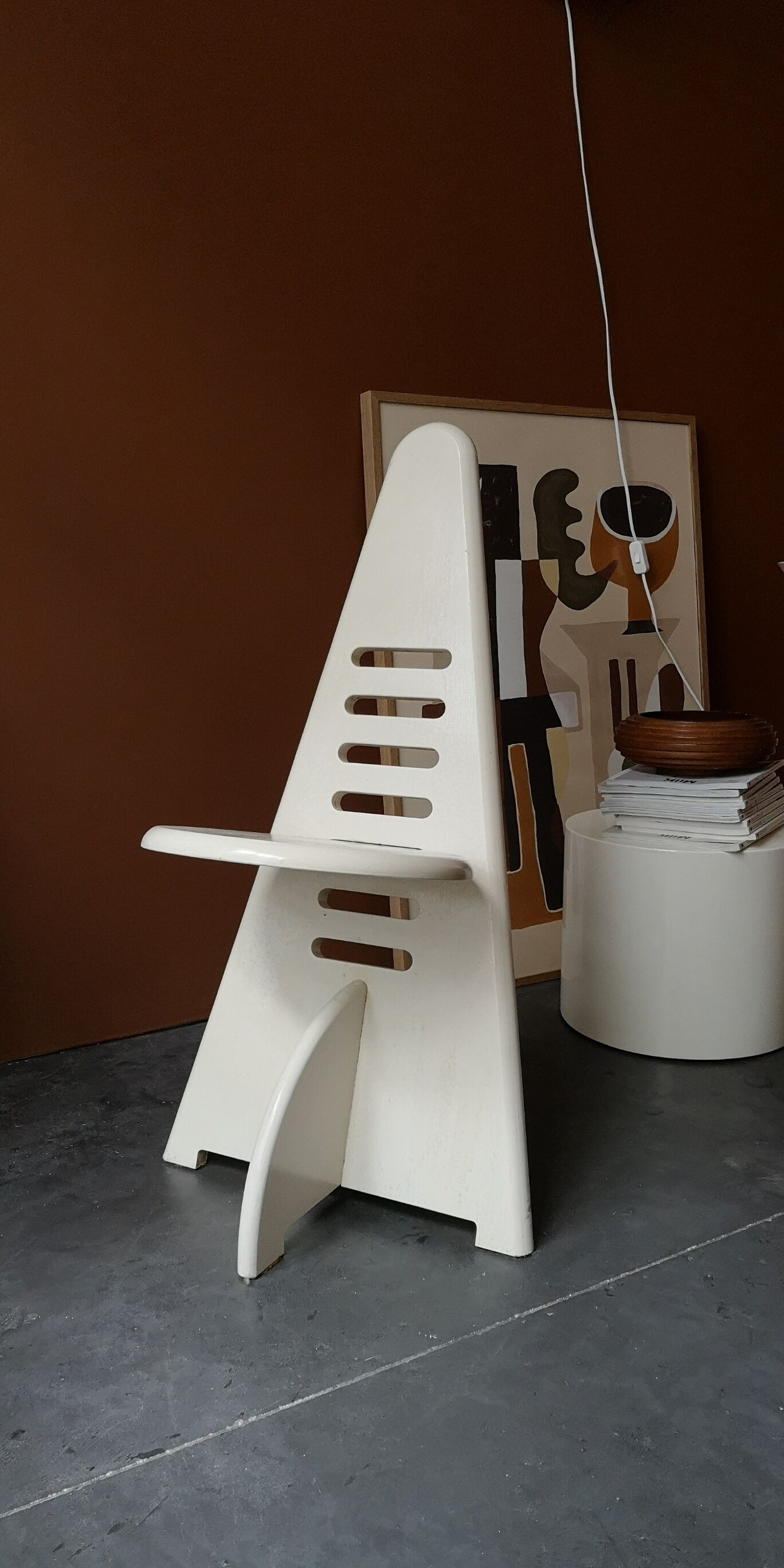 Chaise en bois laqué Lundi Sit Gijs Boelaars