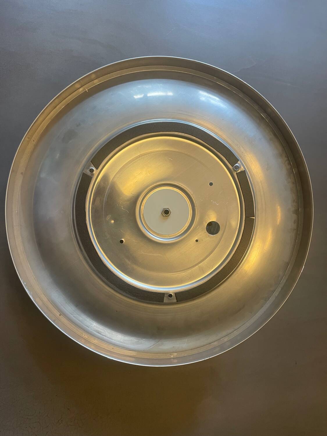 Plafonnier doré en verre de Murano années 70