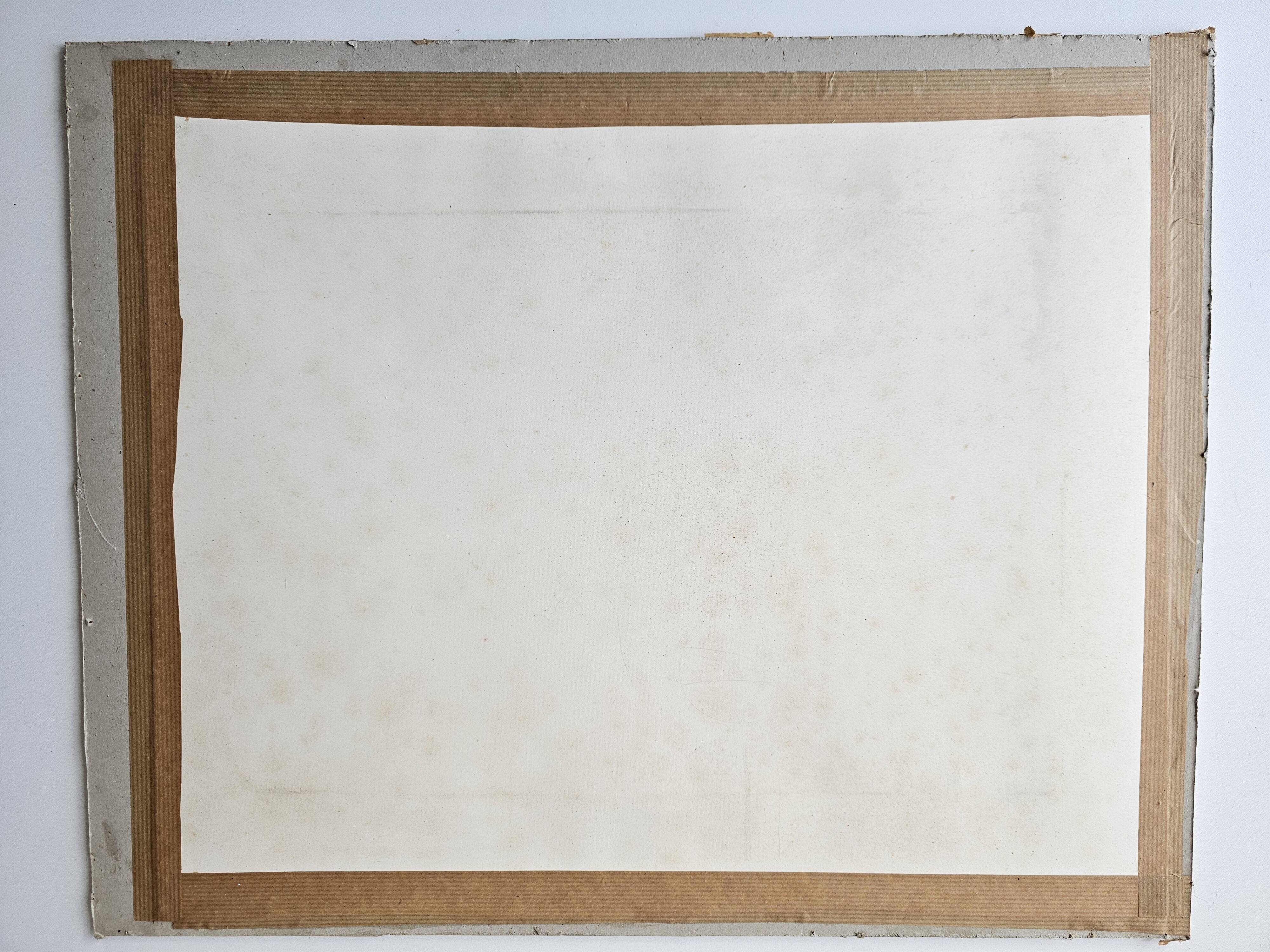 Watercolor on cardboard frame, canal view, signed Jean. Signature to be identified.