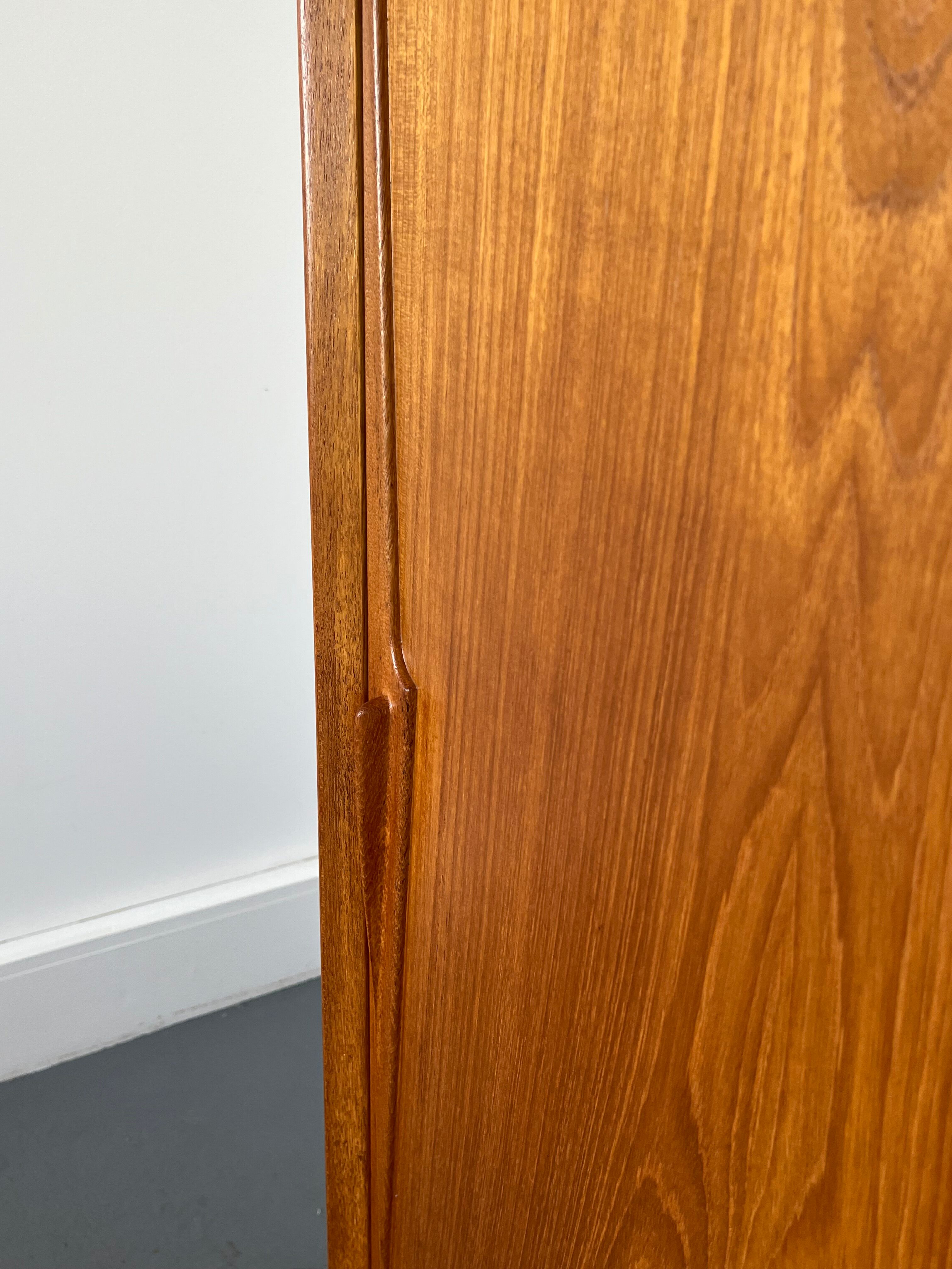 Model 19 High Sideboard in Teak with Sliding Doors by Gunni Omann for Omann Jun, 1960s