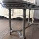 Bed end/banquette in Louis XVI style made of wood with a cane seat.
