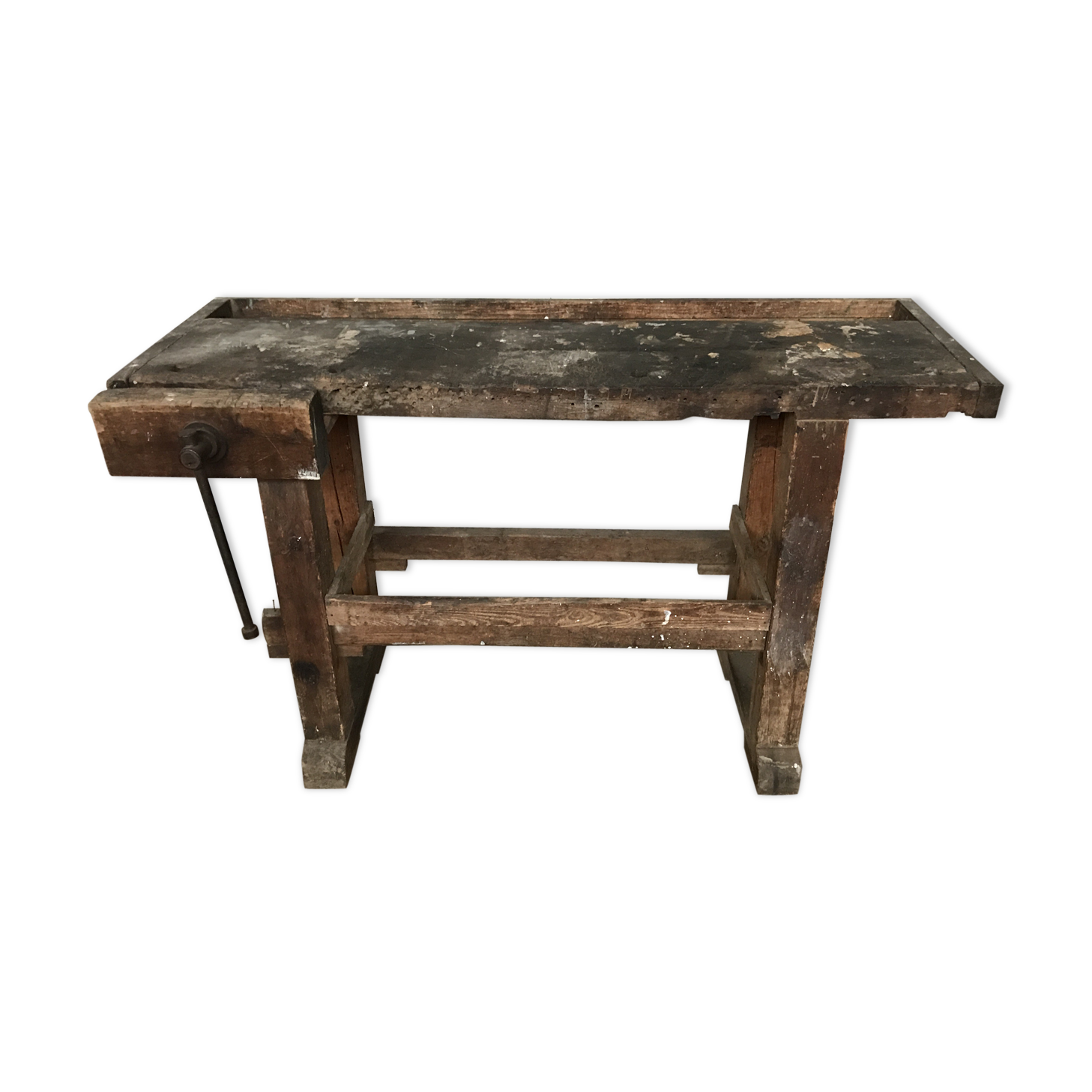 Carpenter Workbench raw wood end 1900