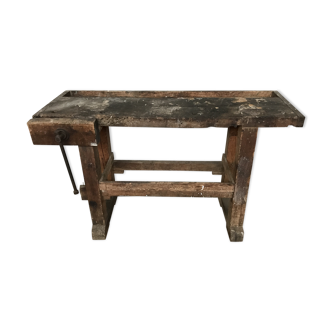 Carpenter Workbench raw wood end 1900
