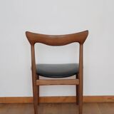 6 chairs skaï teck Bramin made in Denmark