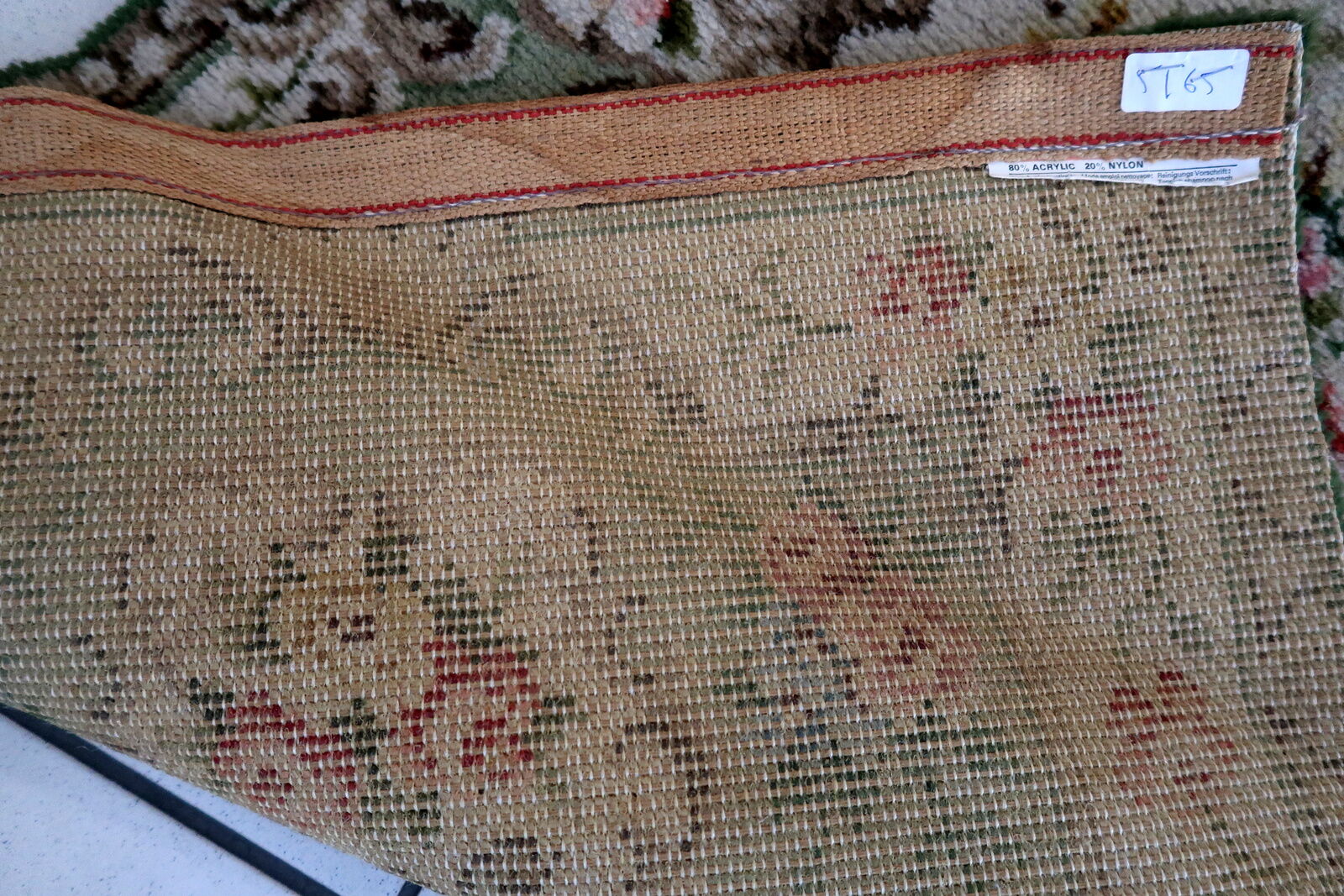 Vintage carpet french soap 69cm x 129cm 1960s