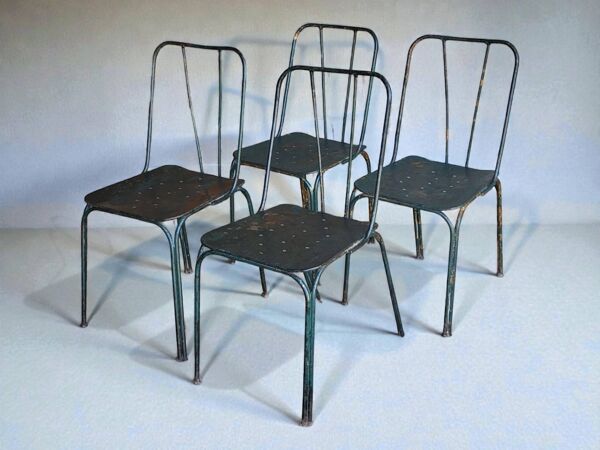 Chaises de jardin Parc et Jardin de Paris, 1950's (*4)